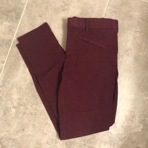 ⭐️3/$25⭐️ Gap Maroon Skinny Ankle Dress Pants